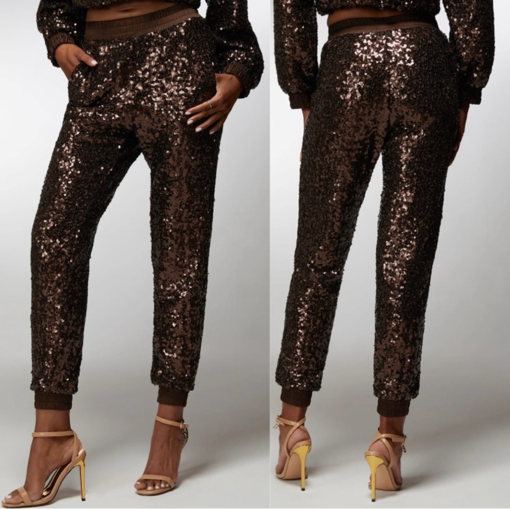 Bebe x Ciara Sequin Joggers